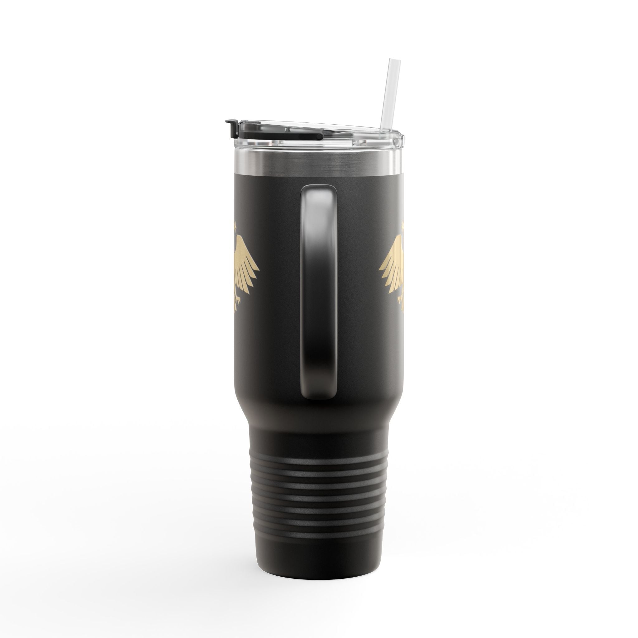 Gold Eagle Insulated Travel Mug, 40oz - Perfect for Commuters, Outdoor Adventures, Gifts, Coffee Lovers, and Travel Enthusiasts