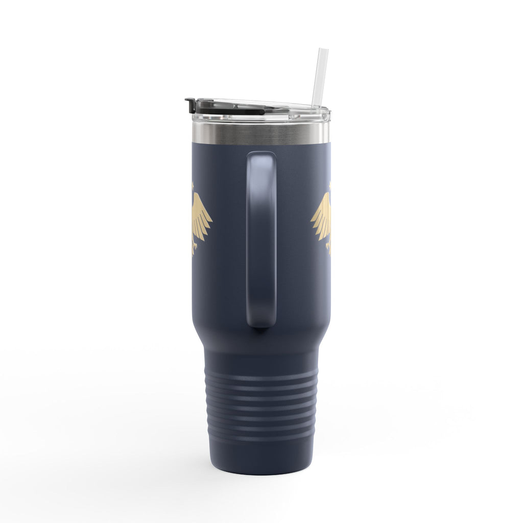 Gold Eagle Insulated Travel Mug, 40oz - Perfect for Commuters, Outdoor Adventures, Gifts, Coffee Lovers, and Travel Enthusiasts