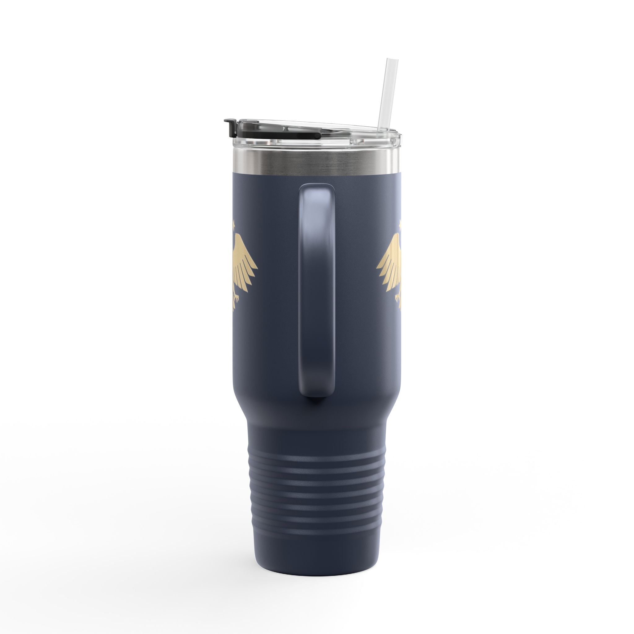 Gold Eagle Insulated Travel Mug, 40oz - Perfect for Commuters, Outdoor Adventures, Gifts, Coffee Lovers, and Travel Enthusiasts