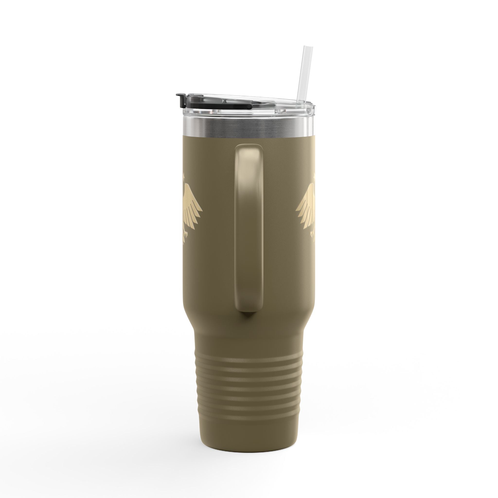 Gold Eagle Insulated Travel Mug, 40oz - Perfect for Commuters, Outdoor Adventures, Gifts, Coffee Lovers, and Travel Enthusiasts