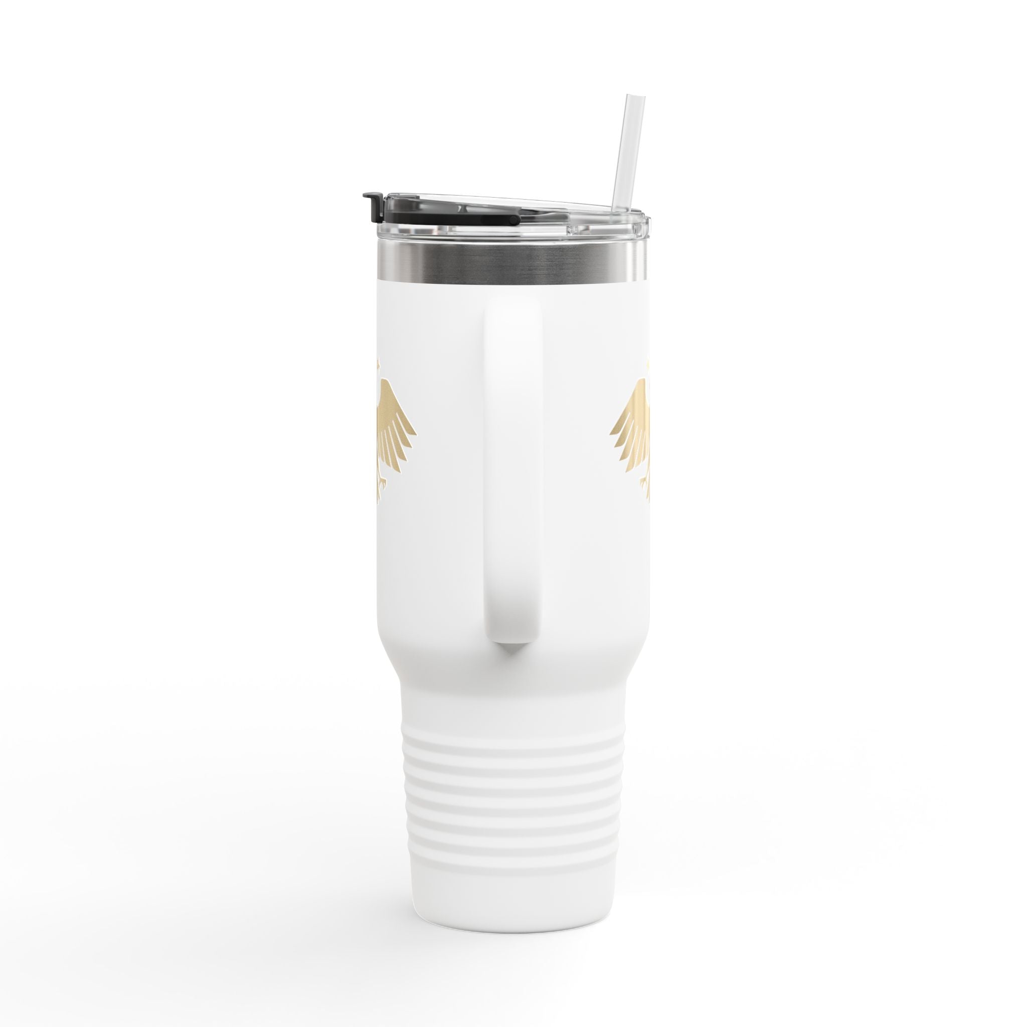 Gold Eagle Insulated Travel Mug, 40oz - Perfect for Commuters, Outdoor Adventures, Gifts, Coffee Lovers, and Travel Enthusiasts