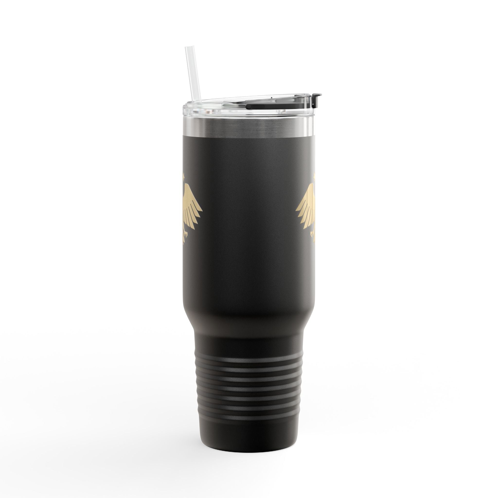 Gold Eagle Insulated Travel Mug, 40oz - Perfect for Commuters, Outdoor Adventures, Gifts, Coffee Lovers, and Travel Enthusiasts